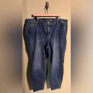 High-Rise Rockstar Super Skinny Built-In Warm Jeans